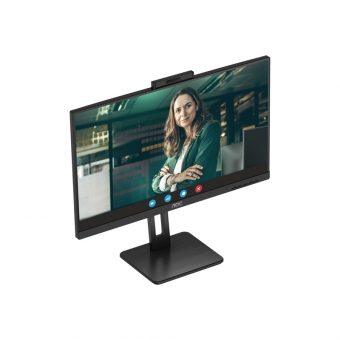 AOC 23.8" FHD IPS 75Hz Cam Conference Monitor Black 24P3QW - Image 3