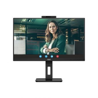 AOC 27" QHD IPS 75Hz Cam Conference Monitor Black Q27P3QW