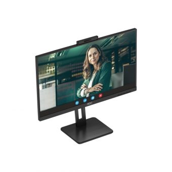 AOC 27" QHD IPS 75Hz Cam Conference Monitor black Q27P3CW - Image 8