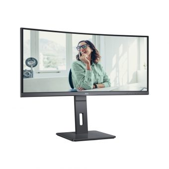 AOC 34" UWQHD VA 100Hz Business Curved Monitor Black CU34P3CV - Image 11