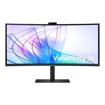 Samsung ViewFinity S65VC UWQHD VA 100Hz HDR 10-bit Webcam Business Curved Monitor Black LS34C652VAUXEN