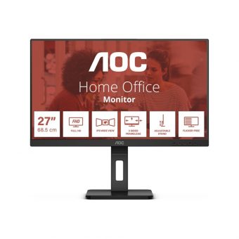 AOC E3 27" FHD IPS 75Hz Monitor Black 27E3QAF