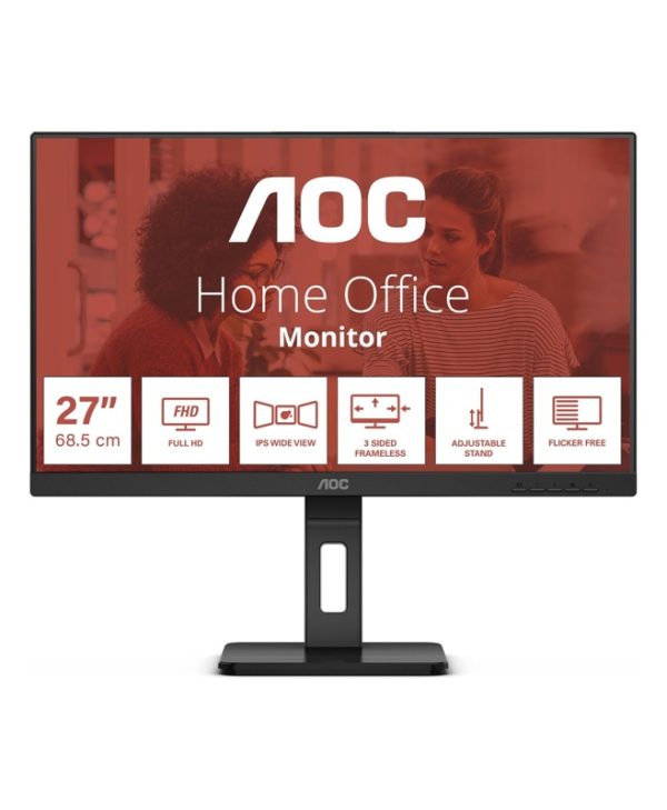 AOC E3 27" FHD IPS 75Hz Monitor Black 27E3QAF