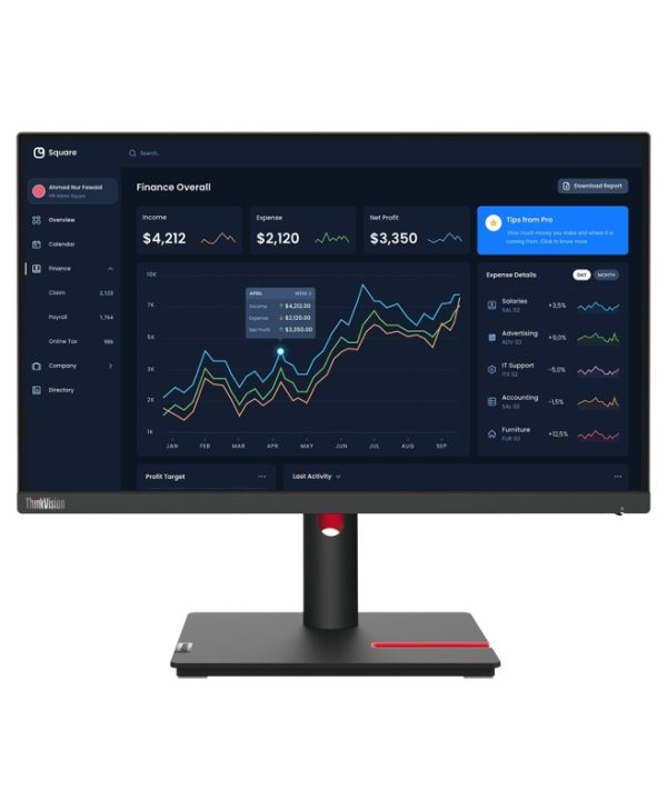 Lenovo ThinkVision T22i-30 21.5" IPS Monitor 63B0MAT6EU