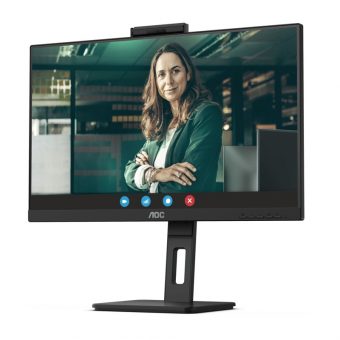 AOC 27" QHD IPS 75Hz Cam Conference Monitor Black Q27P3QW - Image 3
