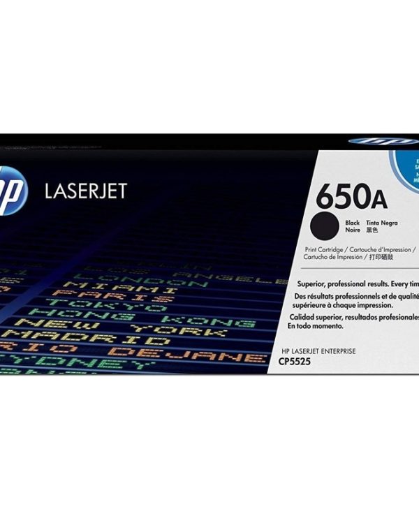 HP 650A Black Toner CE270A