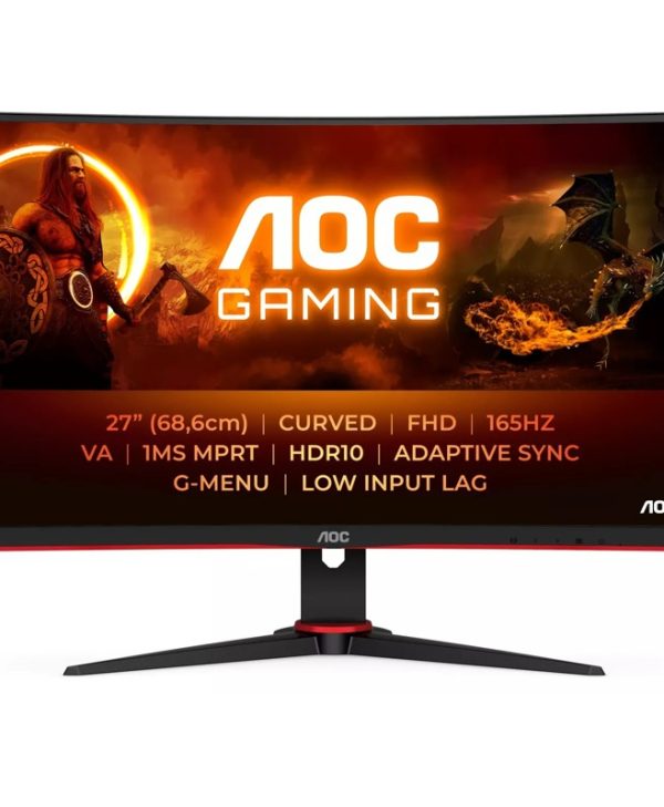 AOC 27" QHD VA 165Hz Gaming Monitor Black C27G2E/BK