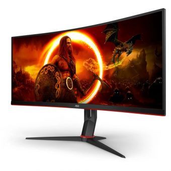 AOC 34" UWQHD VA 144Hz HDR 10-bit Gaming Curved Monitor Black CU34G2XP/BK - Image 3