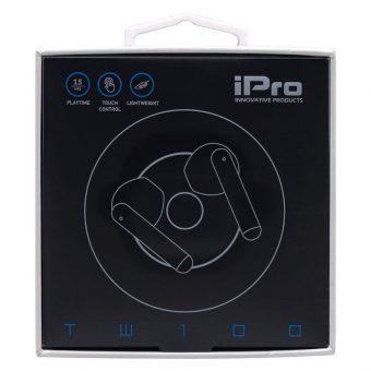 iPRO TW100 True Wireless Bluetooth Earphones Black 010701-0252 - Image 6