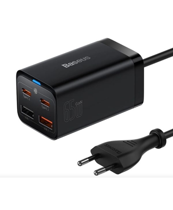 Baseus Φορτιστής Χωρίς Καλώδιο 65W Quick Charge 4.0 Μαύρος CCGP040101