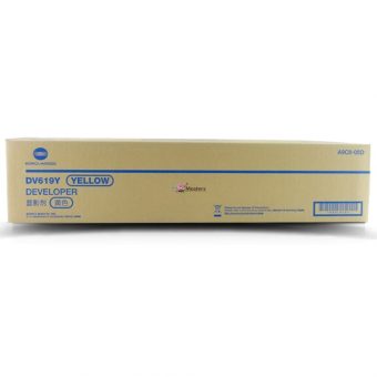 Konica Minolta DV-619Y Yellow Developer Unit 600K Pgs A9C808D