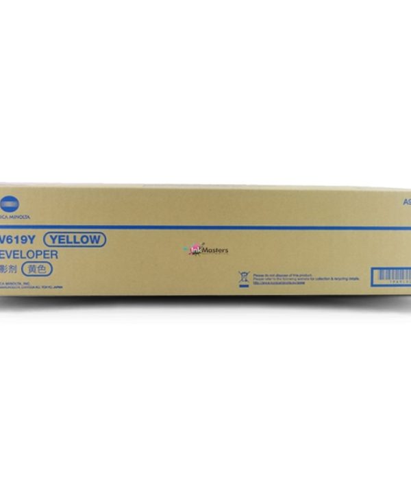 Konica Minolta DV-619Y Yellow Developer Unit 600K Pgs A9C808D