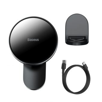 Baseus Magnetic Air Vent Car Holder and Wireless Charging Black WXJN-01 - Image 2