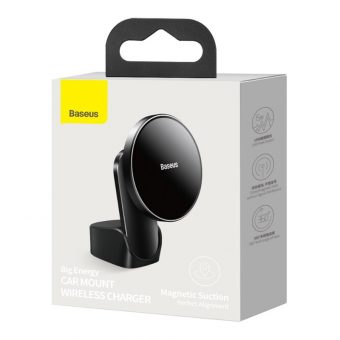 Baseus Magnetic Air Vent Car Holder and Wireless Charging Black WXJN-01 - Image 6