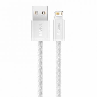 Baseus Dynamic Braided Cable USB Male to Lightning 2m White CALD000502 - Image 2