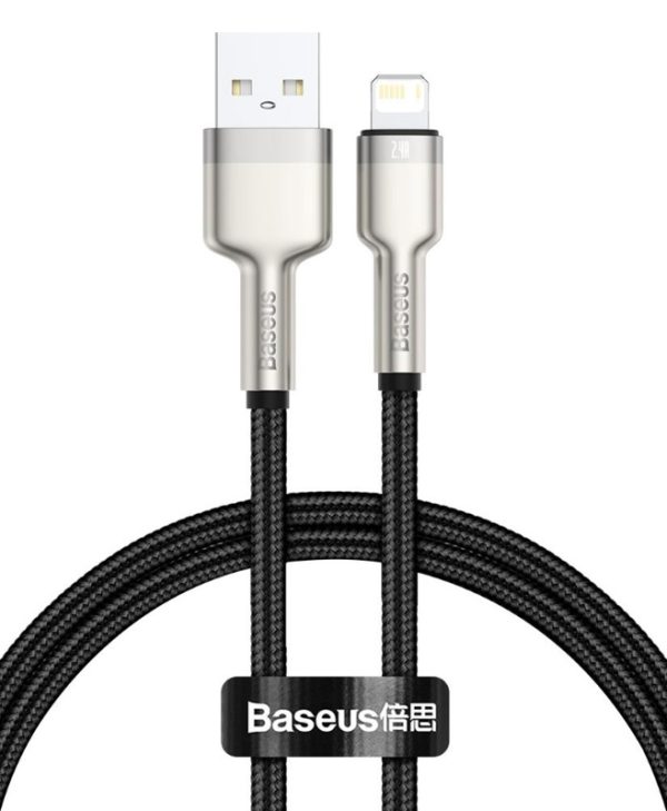 Baseus Braided Cable  USB Male to Lightning 0.25m Black CALJK-01