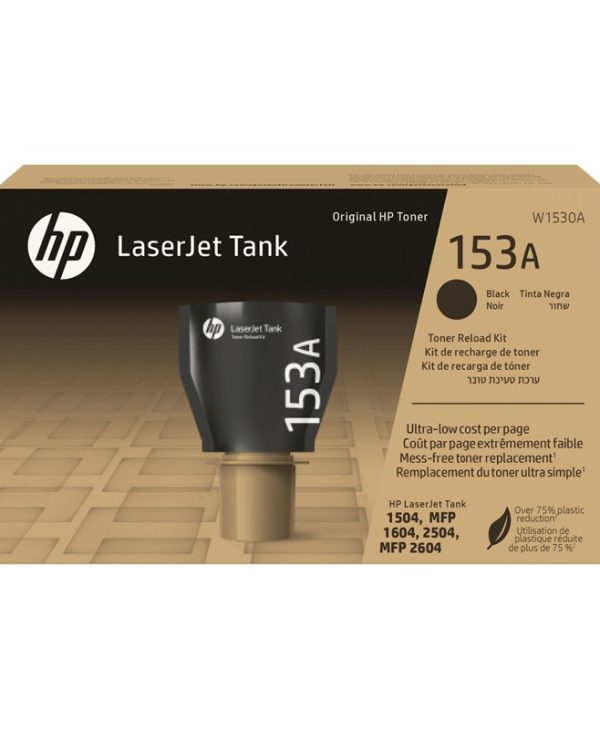 HP 153A Original LaserJet Tank Toner Reload Kit 2.5K pgs Black W1530A