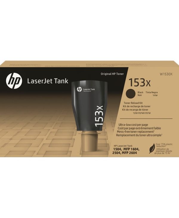 HP 153X Original LaserJet Tank Toner Reload Kit 5K pgs Black W1530X