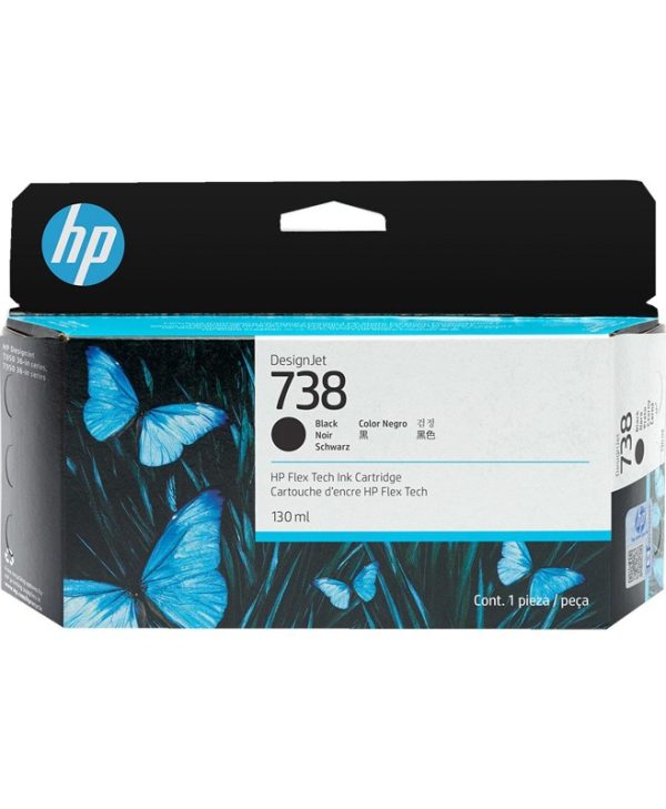 HP 738 DesignJet Ink Cartridge Black 498N4A