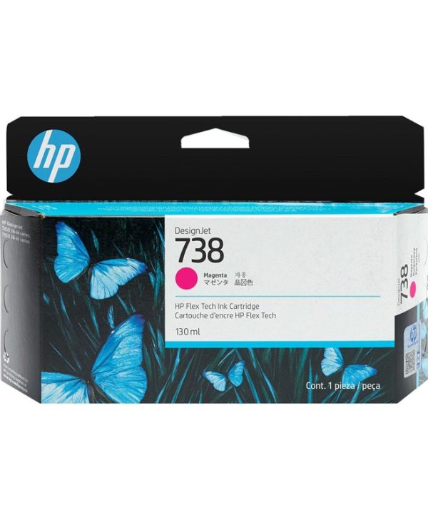 HP 738 DesignJet Ink Cartridge Magenta 498N6A