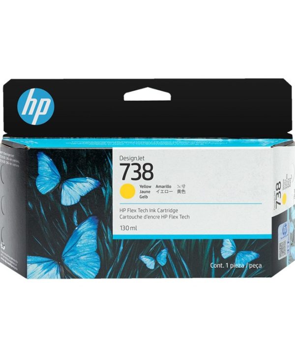 HP 738 DesignJet Ink Cartridge Yellow 498N7A
