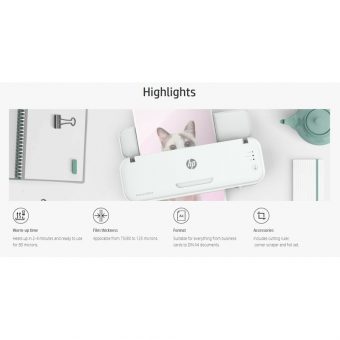 HP OneLam 400 Πλαστικοποιητής A4 White 3160 - Image 5