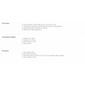 HP OneLam 400 Πλαστικοποιητής A4 White 3160 - Image 7