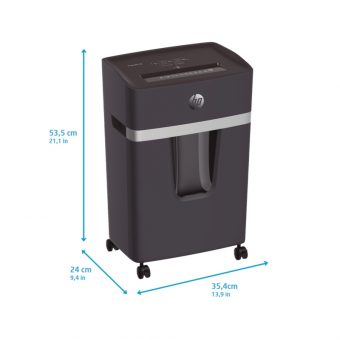 HP ProShredder 15CC Καταστροφέας Εγγράφων Cross Cut Black 2811 - Image 7
