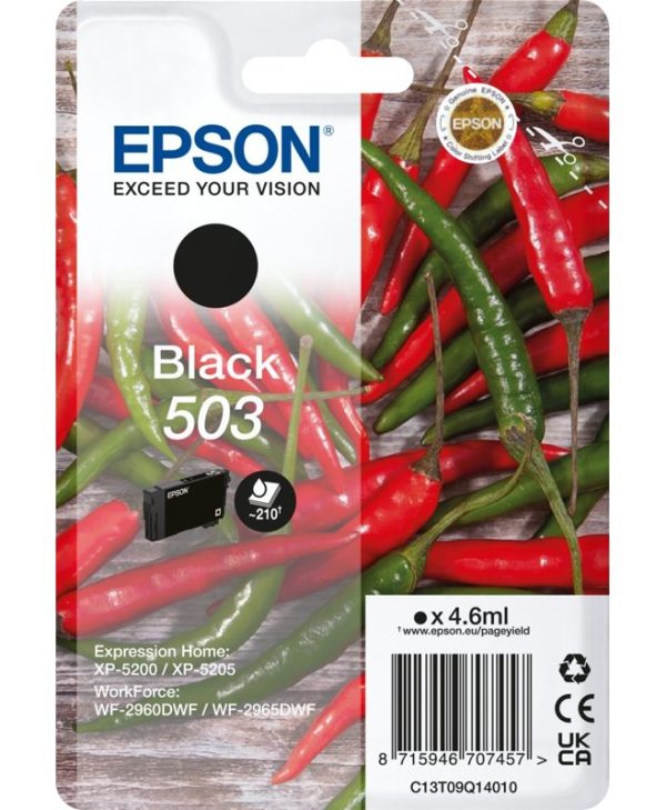 Epson 503 Black Ink Cartridge C13T09Q14010