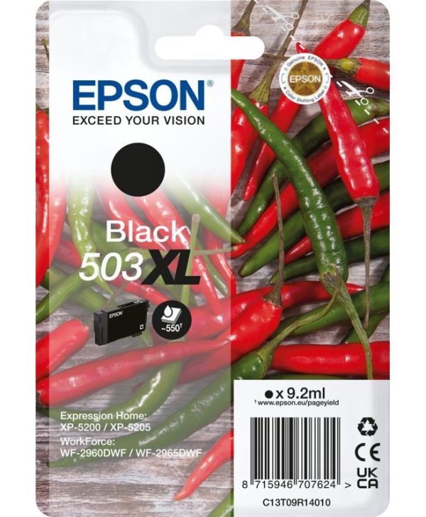 Epson 503XL High Capacity Black Ink Cartridge C13T09R14010