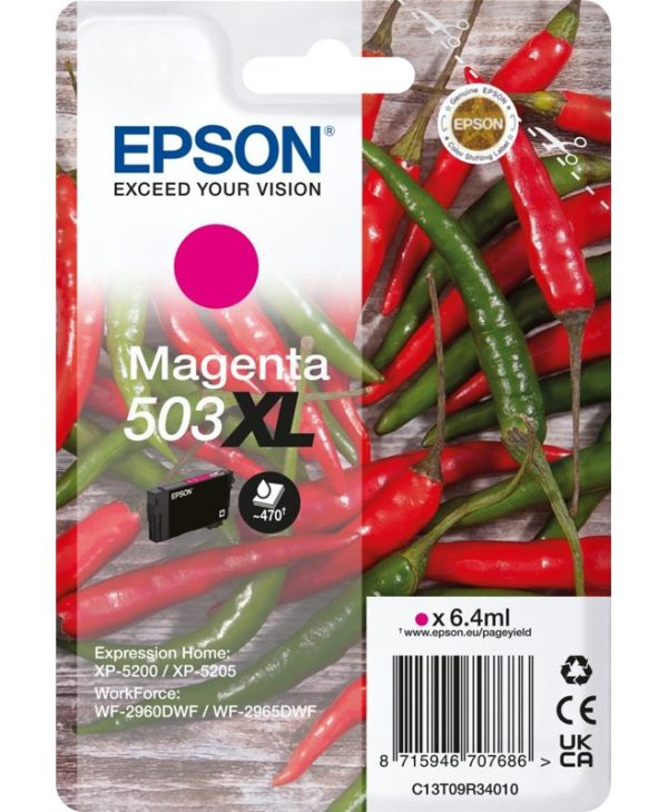 Epson 503XL High Capacity Magenta Ink Cartridge C13T09R34010