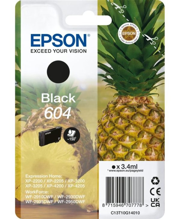 Epson 604 Black Ink Cartridge C13T10G14010