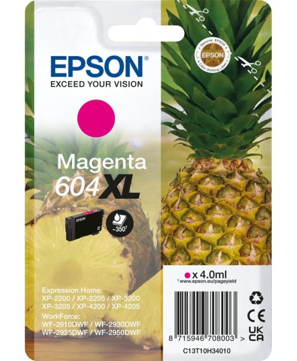 Epson 604XL High Capacity Magenta Ink Cartridge C13T10H34010