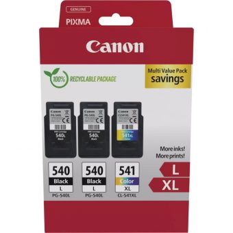 Canon PG-540L x2/CL-541XL High Capacity Value Pack Black(x2)/Tricolour Ink Cartridge 5224B017