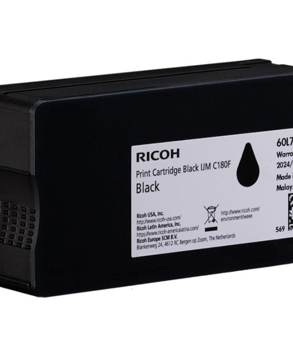 Ricoh C180BK Ink Cartridge Black 408517