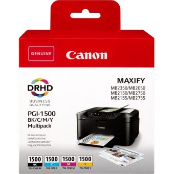 Canon Maxify PGI-1500 Multipack Ink Cartridge BK/C/M/Y 9218B006