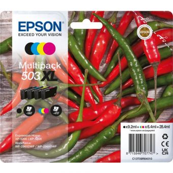 Epson 503XL High Capacity Ink Cartridge Multipack BK/C/M/Y C13T09R64010 - Image 3