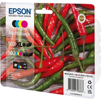 Epson 503XL Black High Capacity 503 Ink Cartridge Multipack C/M/Y C13T09R94010 - Image 4