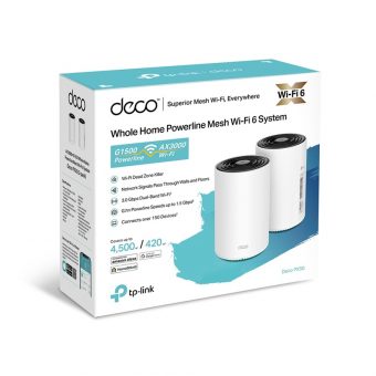 TP-Link AX300 + G1500 Whole Home Powerline Mesh WiFi 6 System Deco PX50 2-PACK - Image 8