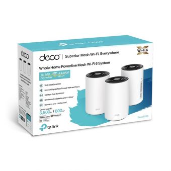 TP-Link AX300 + G1500 Whole Home Powerline Mesh WiFi 6 System Deco PX50 3-PACK - Image 8