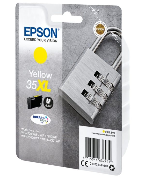 Epson 35XL High Capacity Yellow Ink Cartridge C13T35944010