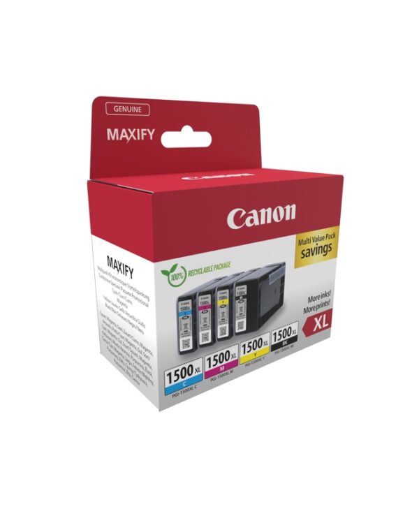 Canon Maxify PGI-1500XL High Capacity Ink Cartridge Multipack BK/C/M/Y 9182B010
