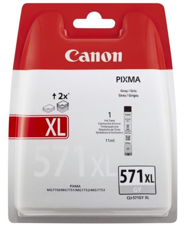 Canon CLI-571GYXLBLP Ink Grey 0335C004