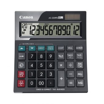 Canon AS220RTS 12 Digit Calculator Black 4898B001AB