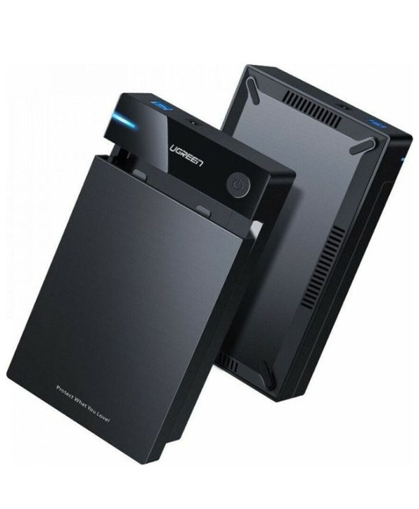 Ugreen External Hard Drive Enclosure USB-A 3.0 for 3.5" HDD SATA III Black 50422
