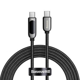Baseus USB Display Cable Braided USB-CMale to USB-C Male 100W 2m Black CATSK-C01