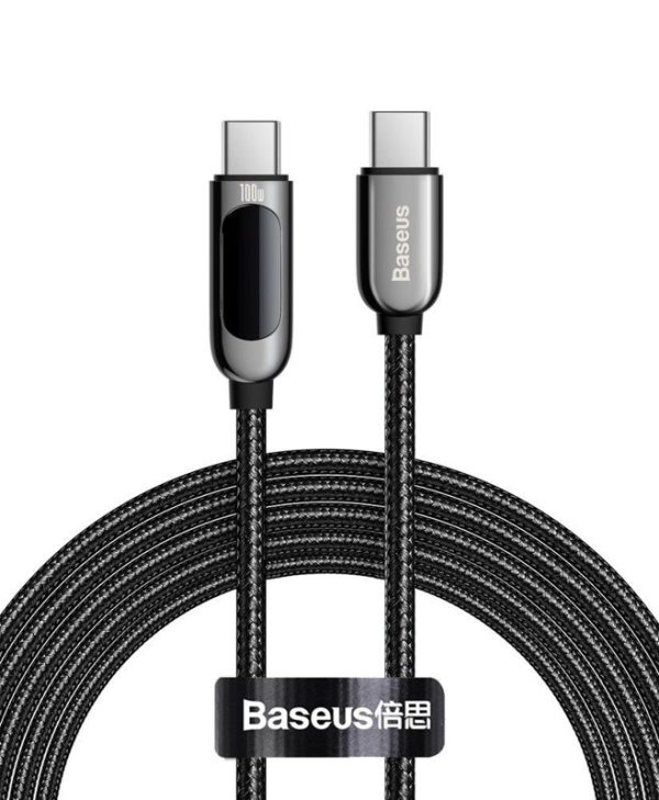 Baseus USB Display Cable Braided USB-CMale to USB-C Male 100W 2m Black CATSK-C01