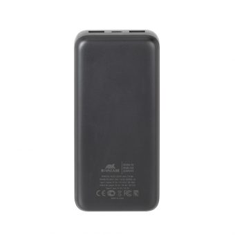 Rivacase RCVA2521 Powerbank 20000 mAh 1x I/O USB-C PD 20W  2x USB-A QC 3.0 18W Black - Image 4