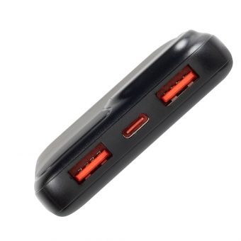 Rivacase RCVA2511 Powerbank 10000 mAh 1x I/O USB-C PD 20W  2xUSB-A QC 3.0 18W  Black - Image 5