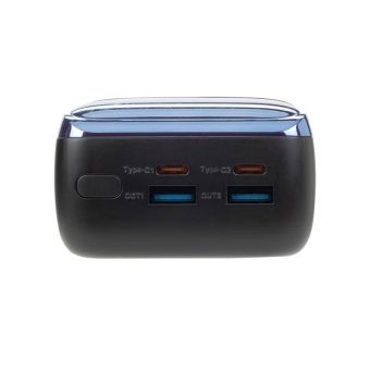 Rivacase RCVA1080 Powerbank 30.000 mAh 2xwewy USB-C PD 65W  2xUSB-A QC 3.0 22W Black - Image 2
